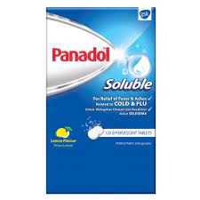 Таблетки шипучі 500 мг стрип, № 12. Panadol Soluble 4 S