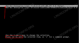 Rhel 8 Centos 8 Recover Root Password Linuxconfig Org