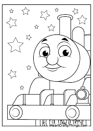 Illustration of a swift train with a sharp edge and a … Printable Thomas The Train Coloring Pages Updated 2021