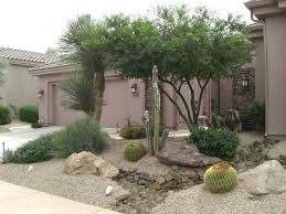 Az front yard desert landscape design. Arizona Desert Landscaping 4 Teracee