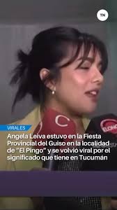 😬🎤 ANGELA LEIVA SE VOLVIÓ VIRAL POR ESTAR EN “EL PINGO” Y SU SIGNIFICADO  EN TUCUMÁN La cantante estuvo interpretando sus canciones en “El Pingo”,  una localidad de Entre Rios y se