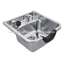 stainless steel shampoo bowl with ce