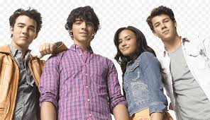 This is me demi lovato & joe jonas. Camp Rock 2 Jonas Brothers And Woman Group Photo Png Klipartz