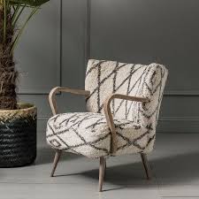 Mina Printed Armchair Print Armchair Armchair Patterned Chair