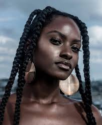 Black And White Braids On Dark Skin Mr Retail Mrretail1 On Instagram Photooftheday From Thesunk Brown Skin Thick Brai Beautiful Dark Skin Beautiful Dark Skinned Women Dark Skin Beauty