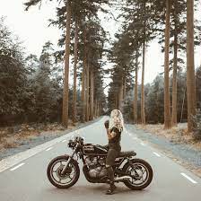 Womens Real Rabbit Fur Collar Lapel Slim Fit Biker Motor Coats Warm Lined Jacket Motorcycle Girl Cafe Racer Girl Cafe Racer Motorcycle