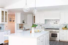 Maybe you would like to learn more about one of these? Blue Glazed Kitchen Backsplash Tiles Transitional Kitchen