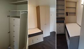 Wall Units Wardrobe Cupboards Pull Out Desk And Bed Harpenden Bedrooms St Albans Watford Hatfield Bedford Milton Keynes Luton Herts Hertfordshire This is a great feature to add additional work surface space in a home office or craft room.