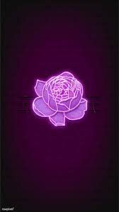If you look at the color wheel, its complementary hue is yellow. Download Premium Vector Of Purple Neon Rose Mobile Phone Background Vector Neon Wallpaper Purple Wallpaper Iphone Neon Purple