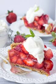 Summer Strawberry Pie No Jello Or Gelatin Fork In The Kitchen Recipe Summer Desserts Strawberry Pie No Bake Summer Desserts