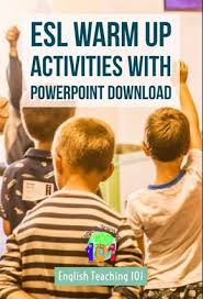 Esl Warm Up Activities With Powerpoint Download In 2020 Teaching English Vocabulary Games For Kids Esl Lessons
