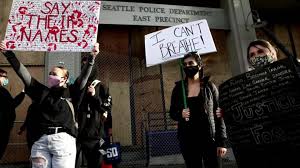 On saturday, thousands of protesters took to downtown seattle over the killings of black people in america. George Floyd Seattle Protesters Declare A Police Free Zone Bbc News