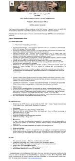 Here below, we describe the best necessary job responsibilities of the finance and administration department and positions. Finance Administration Officer Wwf Romania Apply On Ejobs