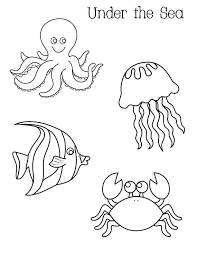 Take a deep dive into the ocean with this free, downloadable printable coloring page! Under The Sea Coloring Pages Preschool