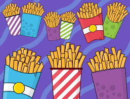 French Fries Clipart Fast Food Clipart Cute Food Clipart Etsy Graphic Illustration Clip Art Graphic