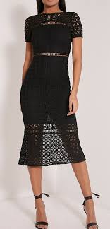 Midira Black Crochet Lace Midi Dress With Images Black Lace Midi Dress Crochet Midi Dress Lace Midi Dress