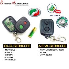 Matikan remote, dengan cara tekan dan tahan tombol yang bergambar anak kunci sampai lampu menyala warna merah. Perodua Remote Alza Myvi Old Lagi Best Icon Viva Elite Viva Old Alarm Remote Control Duplicator System