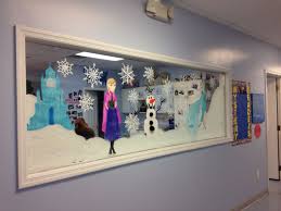 Frozen Theme Bulletin Board Classroom Christmas Decorations Christmas School Frozen Theme
