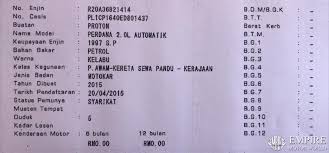 Bagi jenis pengangkutan ada kategori hak yang berasingan. Empire Motor World Proton Perdana 2016