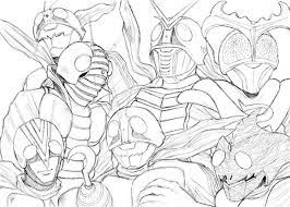 Kamen rider is in troublesome by a monster coloring page. Picture Of Kamen Rider Coloring Page Netart