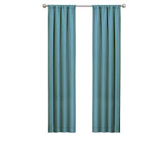 Drape your home in elegant window curtains by waverly. Eclipse Phoenix Solid Color Blackout Rod Pocket Panel Pair Set Of 2 Aegean Blue 37 X 63 Walmart Com Walmart Com