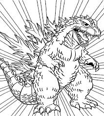 Let them enhance their artful side and print these amazing printable coloring designs for your babies! Godzilla Coloring Pages For Kids Color Luna