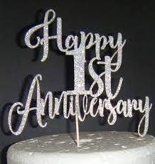 Get deliver first wedding card_giftcard 70 thousand+ gifts. Happy 1st Or Any Number Anniversary Cake Topper