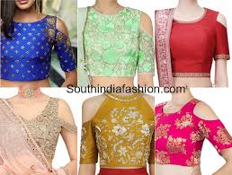 Black Boat Neck Crop Top Lehenga 9 Latest Cold Shoulder Crop Top Designs South India Fashion Blouse Tops Designs Crop Top Designs Long Blouse Designs