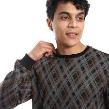 Red Cotton Men'S Winter Pajamas with Pant,jacquard -Black Striped-XL: Buy  Online at Best Price in Egypt