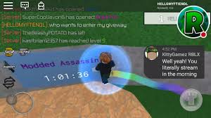 16 modded codes in assassin!! New Code For Assassin Modded Normal Back By Gamer Eggies