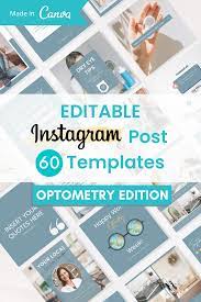 60 Optometry Optical Instagram Post Templates Optical Shop Marketing Optometry Social Media Post Ecp Optician Social Media Optical Shop Optometry Optician