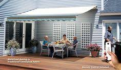 Sunsetter awnings independent dealers saves hundreds versus custom awning dealers! 36 Deck Patio Ideas Patio Back Deck Retractable Awning