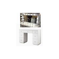 Old style dressing table with mirror, not sure of age but definitely more than 50 years old, have a matching wardrobe available. Hollywood White 7 Drawer Dressing Table And Mirror W Bluetooth Speaker