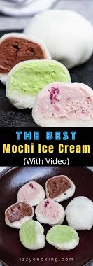 Easy Mochi Ice Cream 3 Flavors Video Recipe Mochi Ice Cream Dessert Recipes Easy Food
