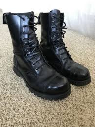 Boots steel toe rangers 10 hole green rub off gothic punk skinhead. Shellys Rangers Underground Boots Uk8 Us 9