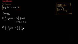 Integral Integral Bentuk Ln Flv Youtube