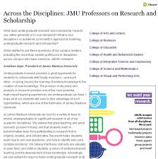 James Madison University Professors In Every Major Give Their Definition Of Scholarship What Do You Scholarships James Madison University University Professor