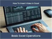 Excel Tutorial: How To Insert Video In Excel – excel-dashboards.com