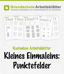 Kostenlose Arbeitsblatter Und Unterrichtsmaterial Zum Thema Kleines Einmaleins Punktefelder Im Mathe Unterricht In Umkehraufgaben Einmaleins Lernen Macht Spass