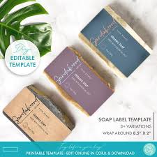 There is the handmade free of charge soap label template to help in managing individuals designs. Diy Elegant Bar Soap Label Template Printable Feminine Soap Etsy