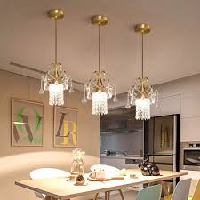 It was a time when new materials such as plastic, stainless steel, and lucite were incorporated into furniture pieces, and new techniques were enthusiastically. Clear Crystal Mini Ceiling Pendant 1 Light Mid Century Modern Suspended Lamp In Gold For Kitchen Island Beautifulhalo Com