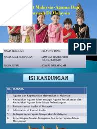Agama serta kepercayaan memainkan peranan yang penting dalam sambutan sesuatu perayaan yang disambut. Kerja Kursus Sejarah Tahun 6