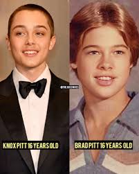 Like father like son ❤️ bradpitt #knoxjoliepitt