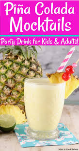 Pina Colada Mocktails Are A Refreshing Drink That The Entire Family Will Love A Tasty Froz Pina Colada Mocktail Pina Colada Recipe Non Alcoholic Frozen Drinks