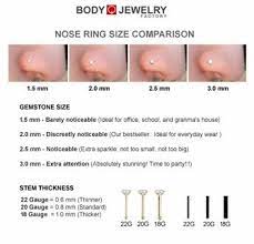 Diamond Nose Ring L Shaped Low Profile Diamond Nose Ring Nose Piercing Stud Gold Nose Rings