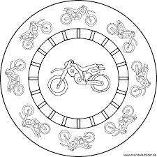 Motorrad Mandala Malvorlage Fur Kinder Kostenlose Ausmalbilder Mandalas Kostenlos Mandala Malvorlagen