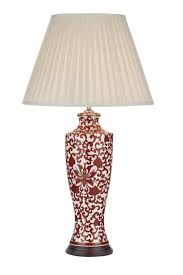 Fonctionnant suivant un mode d'éclairage différent d'une lampe classique, celle halogène fait découvrir à ces utilisateurs plusieurs avantages non négligeables. Lampe Russet Ceramique Abat Jour Creme France Luminaires Com Lampe A Poser Design Abat Jour Lampe