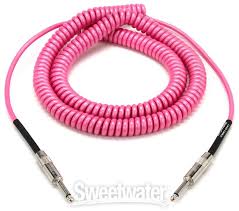 Lava Cable Lcrchp Retro Coil Straight To Straight Instrument Cable 20 Foot Pink Sweetwater