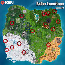 Fortnite Week 4 Challenges - Baller Locations and Search for Buried  Treasure - Season 8 - Fortnite Guide - IGN