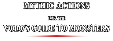 Check spelling or type a new query. Mythic Actions Volo S Guide To Monsters Dungeon Masters Guild Dungeon Masters Guild